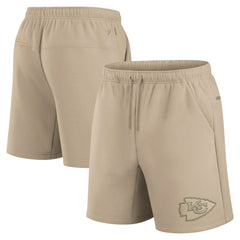 Kansas City Chiefs Unisex Elements Super Soft Fleece Shorts - Khaki outlet