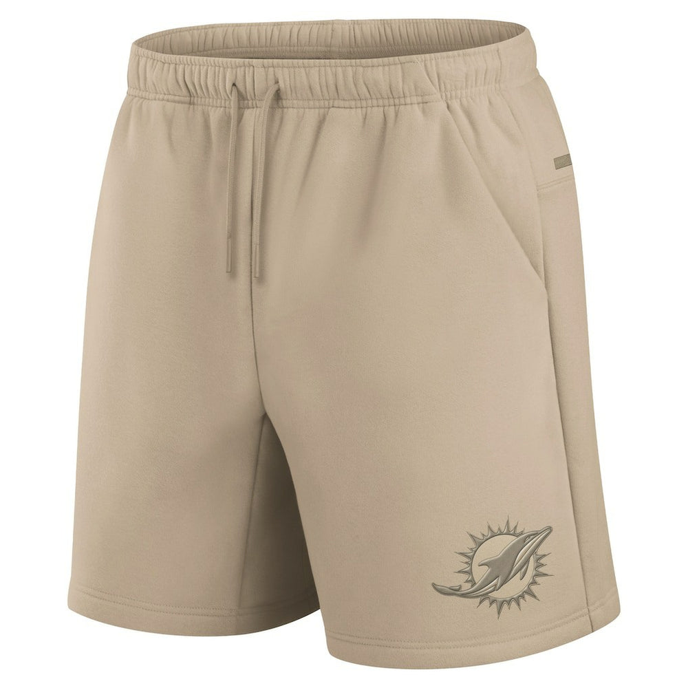 Miami Dolphins Unisex Elements Super Soft Fleece Shorts - Khaki for sale