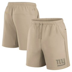 New York Giants Unisex Elements Super Soft Fleece Shorts - Khaki on sale