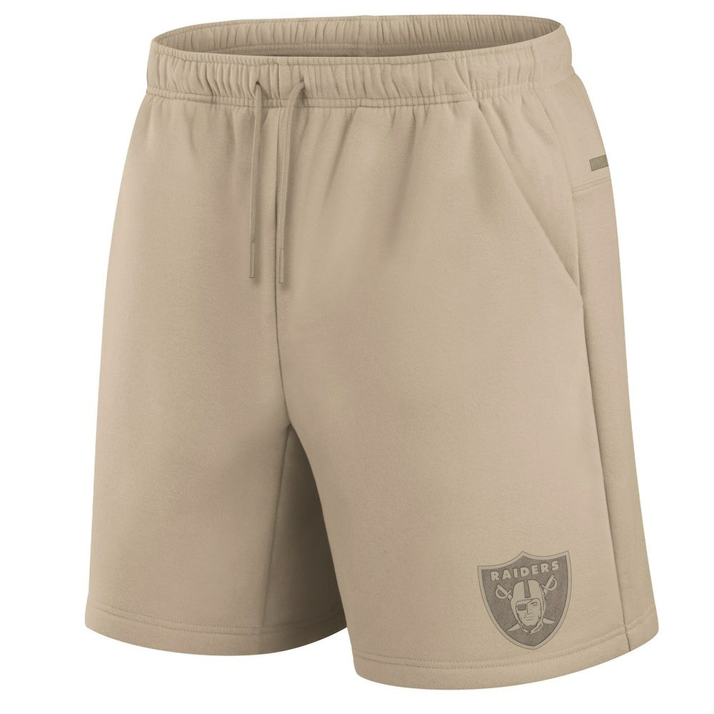 Las Vegas Raiders Unisex Elements Super Soft Fleece Shorts - Khaki outlet
