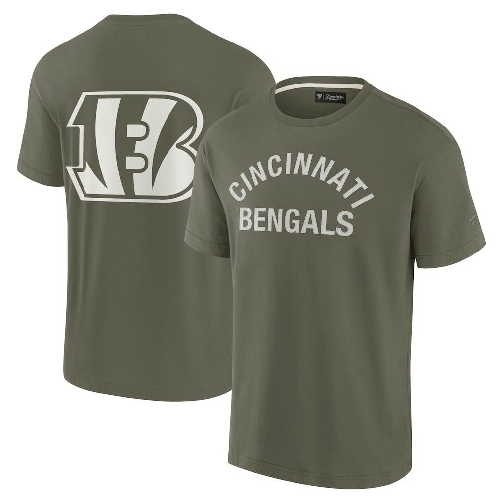 Cincinnati Bengals Unisex Elements Super Soft Short Sleeve T-Shirt - Olive outlet