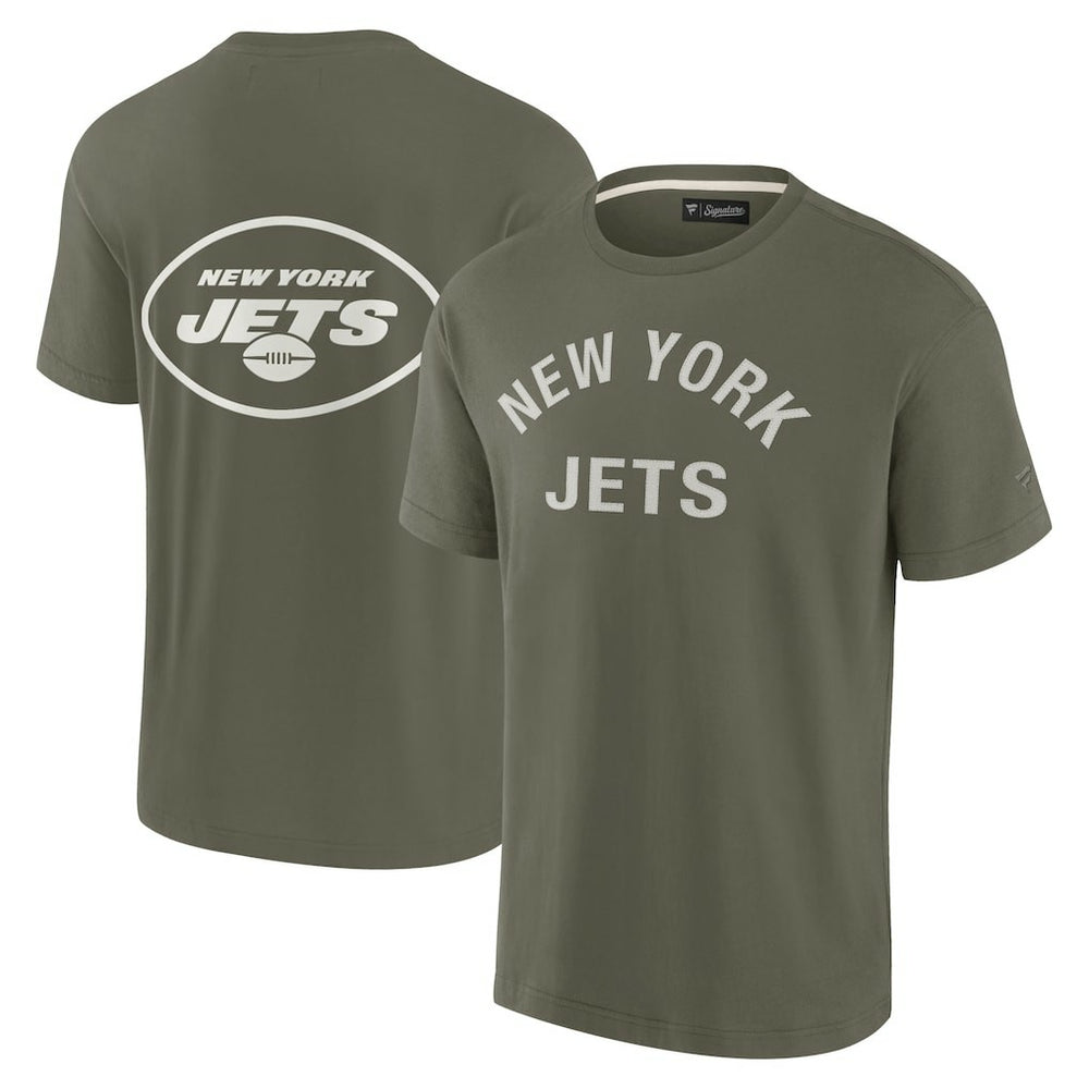 New York Jets Unisex Elements Super Soft Short Sleeve T-Shirt - Olive discount