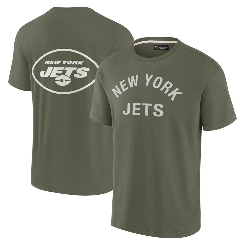 New York Jets Unisex Elements Super Soft Short Sleeve T-Shirt - Olive discount