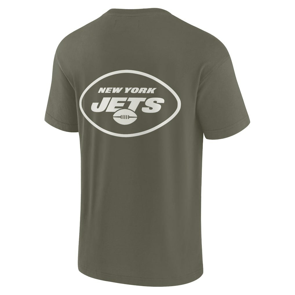 New York Jets Unisex Elements Super Soft Short Sleeve T-Shirt - Olive discount