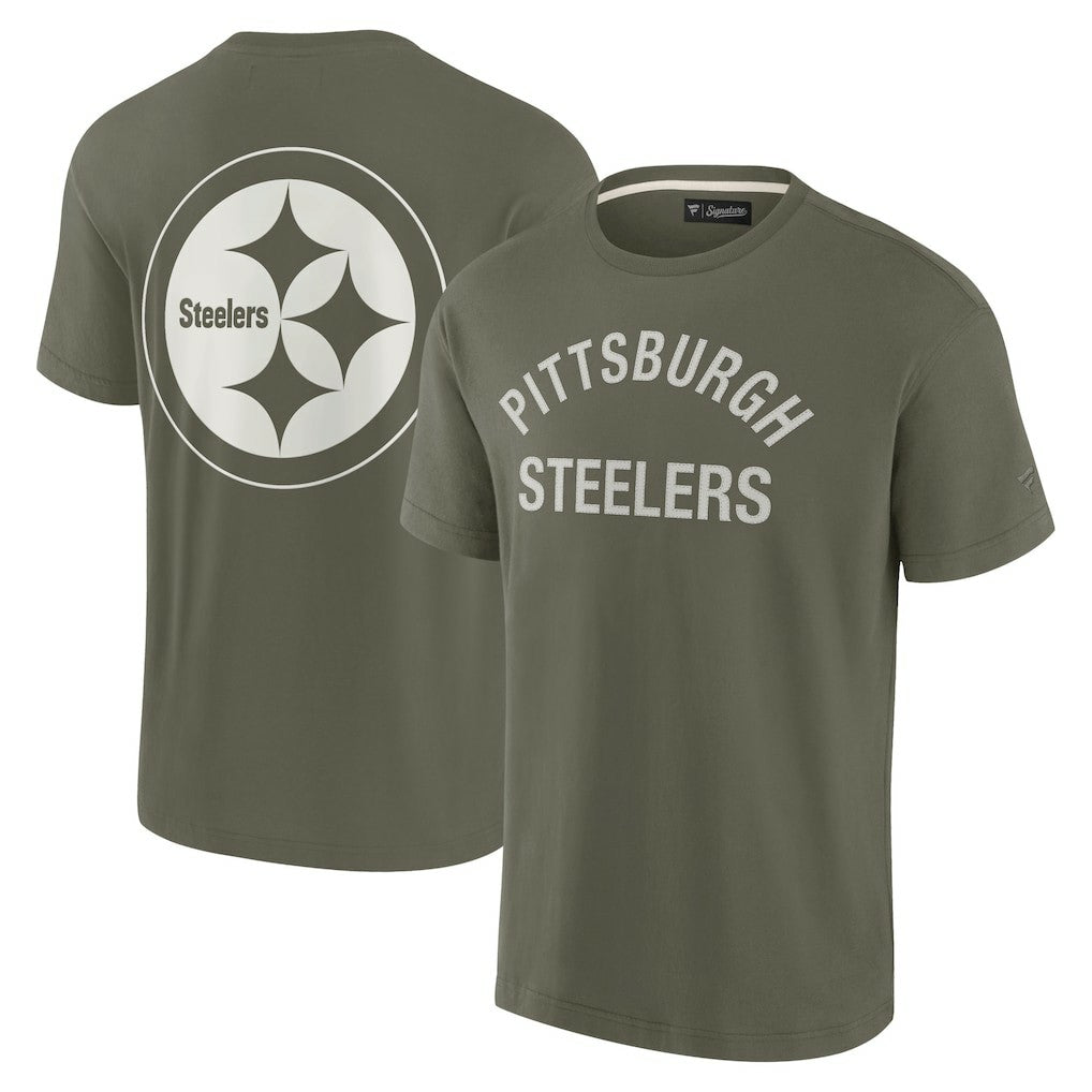 Pittsburgh Steelers Unisex Elements Super Soft Short Sleeve T-Shirt - Olive cheap