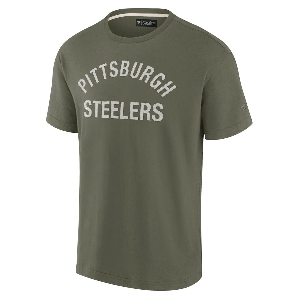 Pittsburgh Steelers Unisex Elements Super Soft Short Sleeve T-Shirt - Olive cheap