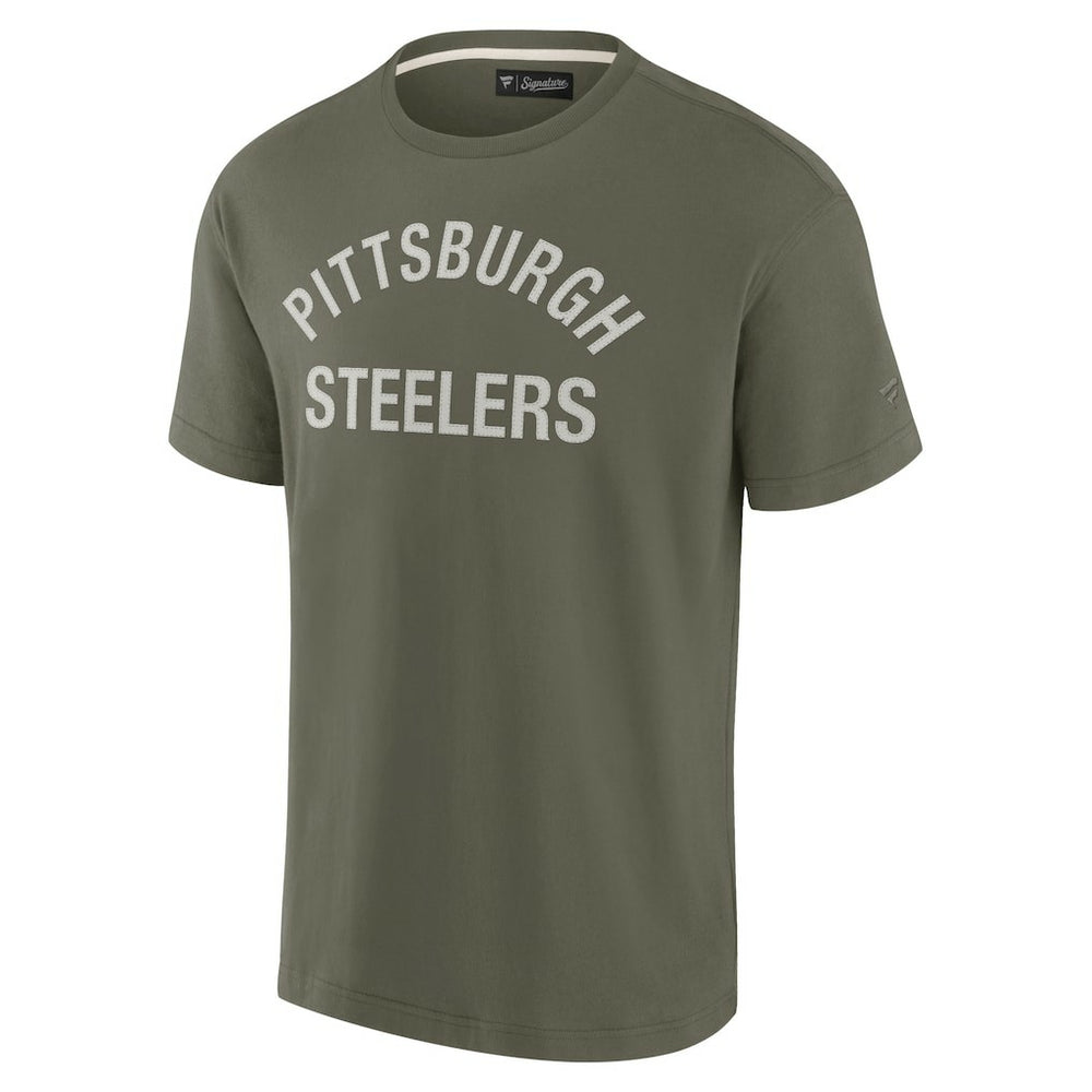 Pittsburgh Steelers Unisex Elements Super Soft Short Sleeve T-Shirt - Olive cheap