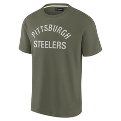 Pittsburgh Steelers Unisex Elements Super Soft Short Sleeve T-Shirt - Olive cheap