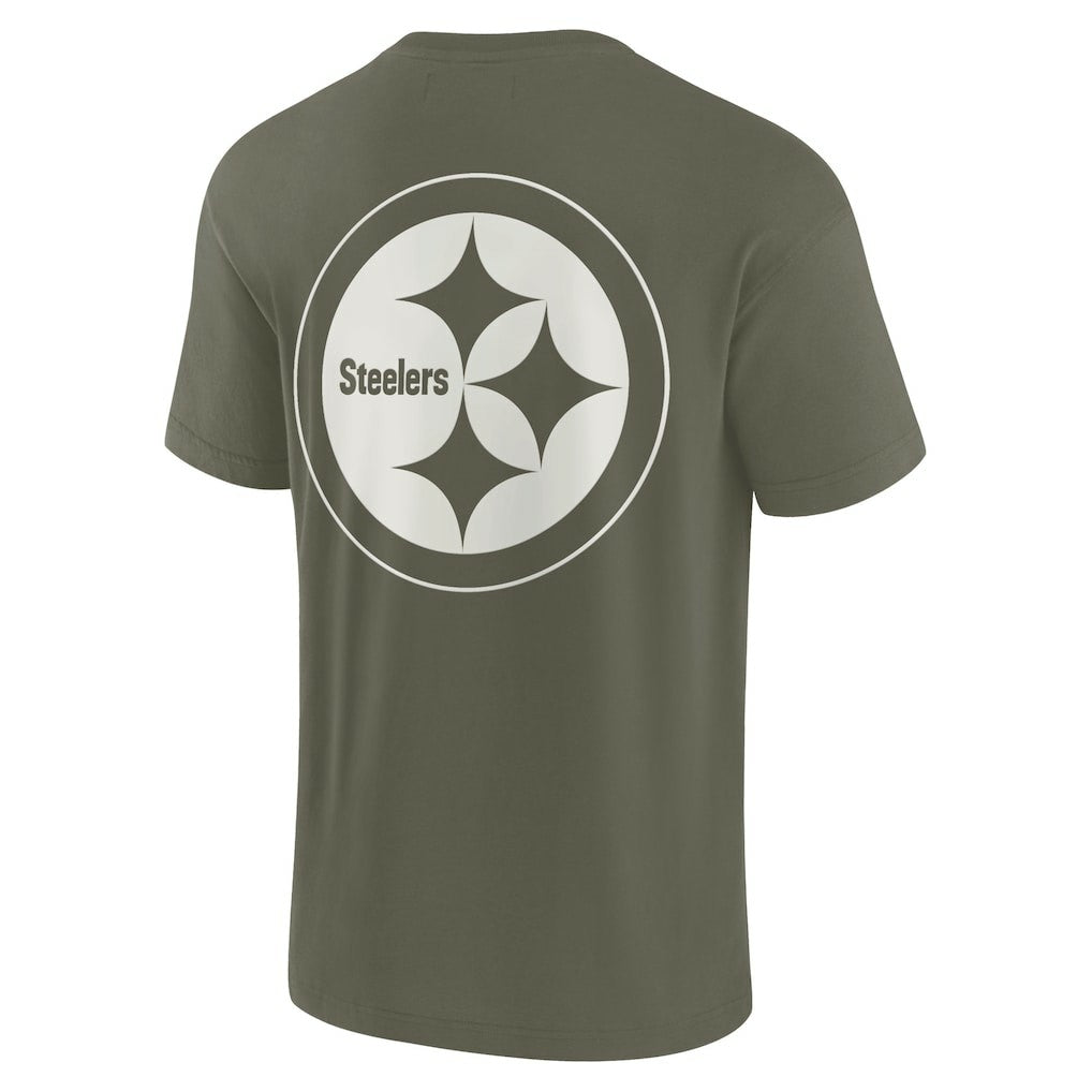 Pittsburgh Steelers Unisex Elements Super Soft Short Sleeve T-Shirt - Olive cheap