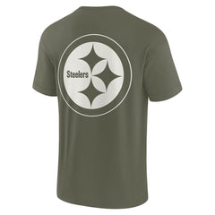 Pittsburgh Steelers Unisex Elements Super Soft Short Sleeve T-Shirt - Olive cheap