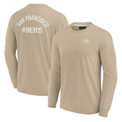 San Francisco 49ers Unisex Elements Super Soft Long Sleeve T-Shirt - Khaki online