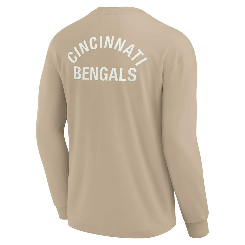 Cincinnati Bengals Unisex Elements Super Soft Long Sleeve T-Shirt - Khaki outlet