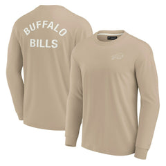 Buffalo Bills Unisex Elements Super Soft Long Sleeve T-Shirt - Khaki cheap