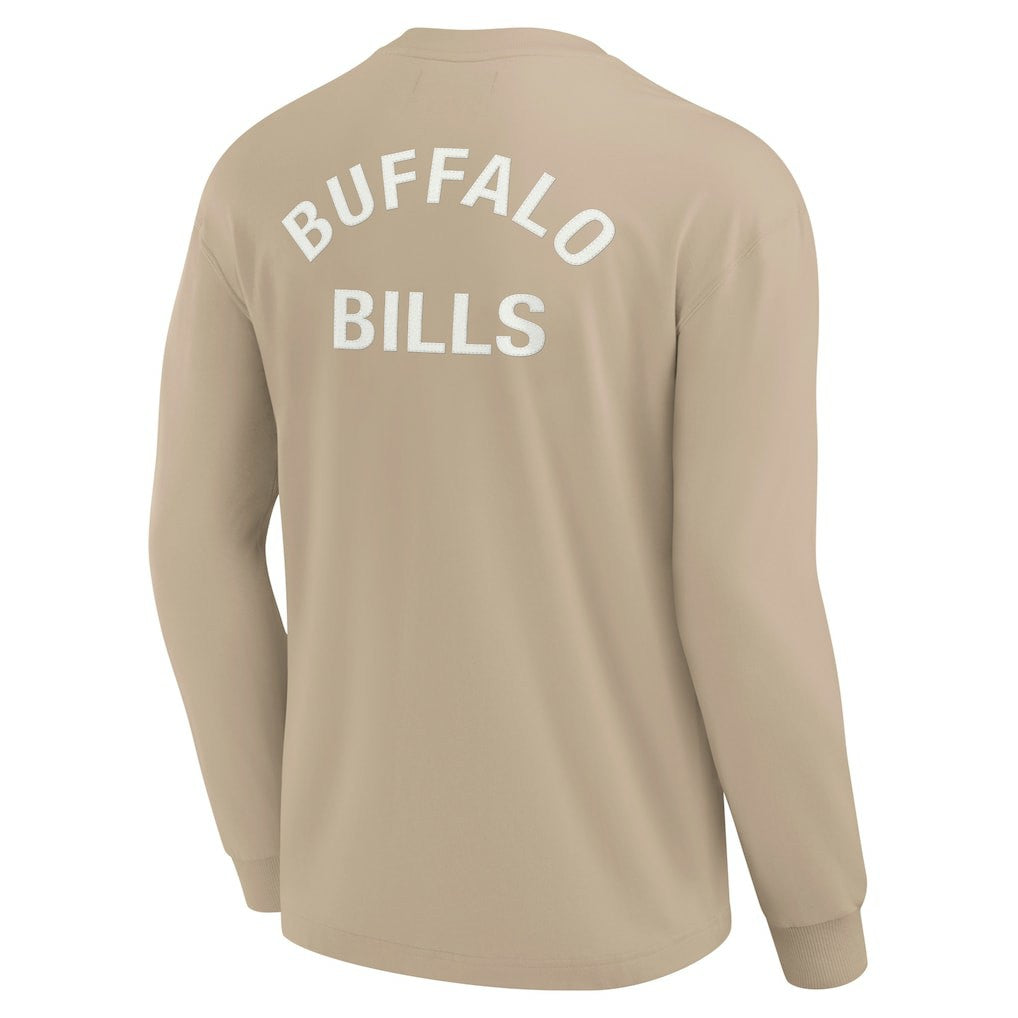Buffalo Bills Unisex Elements Super Soft Long Sleeve T-Shirt - Khaki cheap
