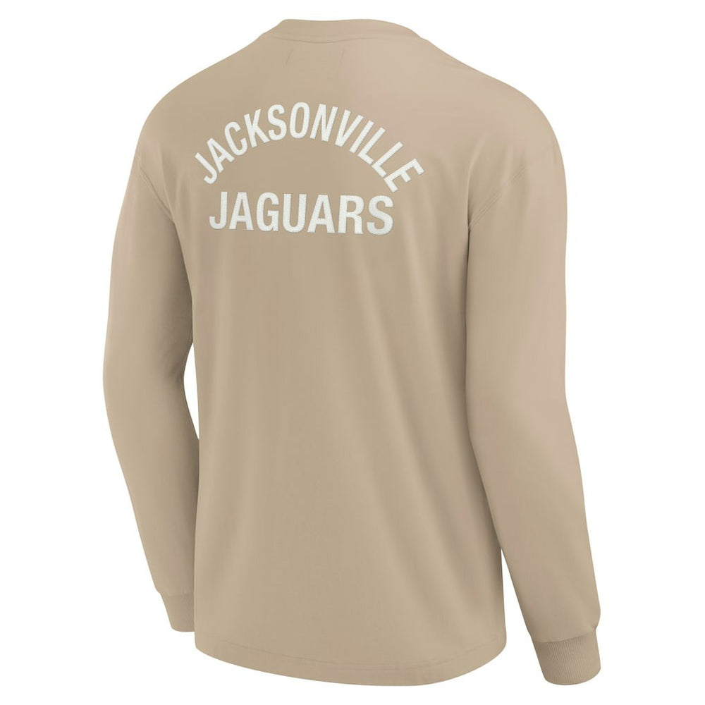 Jacksonville Jaguars Unisex Elements Super Soft Long Sleeve T-Shirt - Khaki for sale