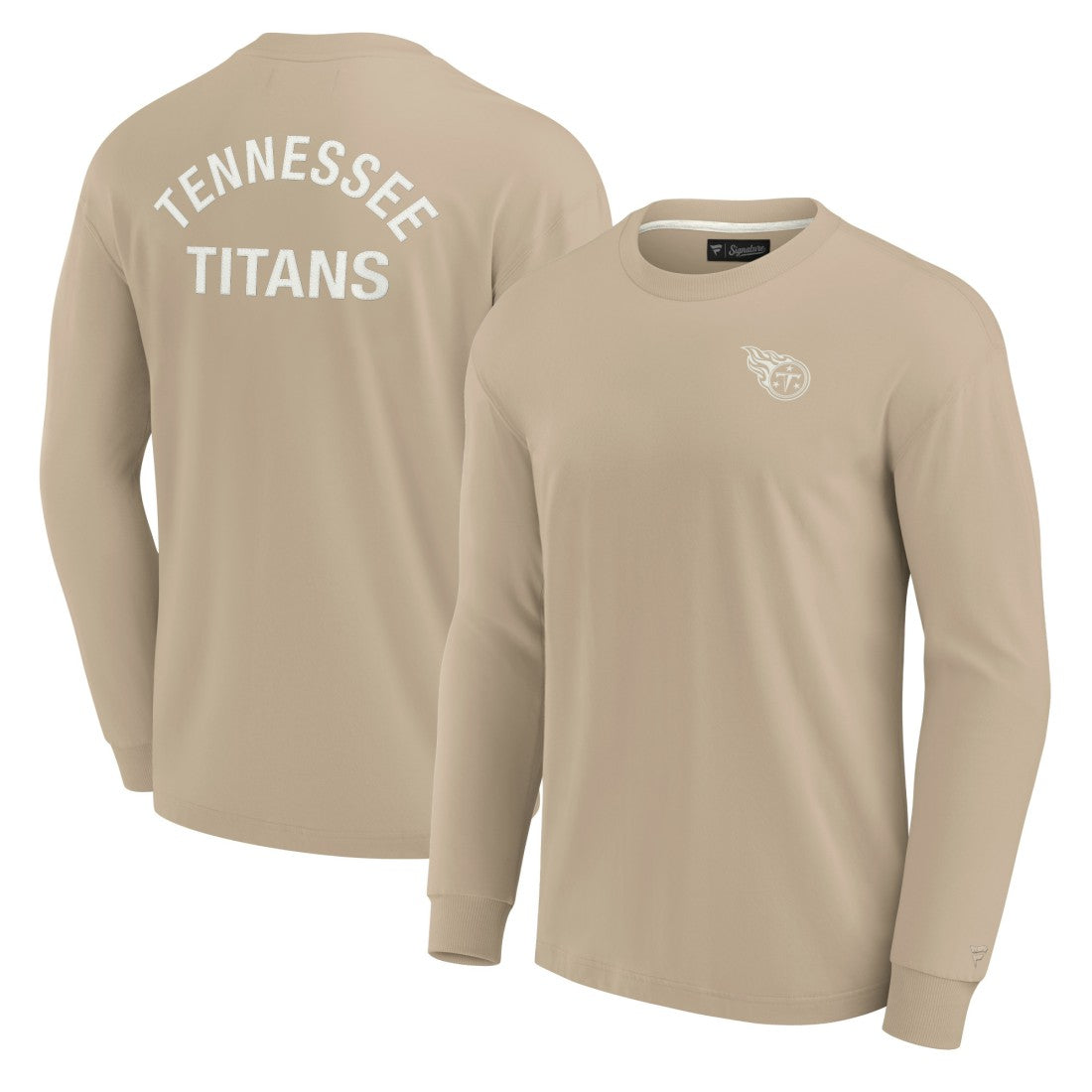 Tennessee Titans Unisex Elements Super Soft Long Sleeve T-Shirt - Khaki on sale