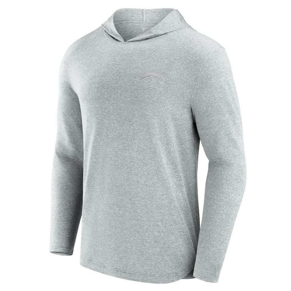 Los Angeles Chargers Front Office Tech Lightweight Hoodie T-Shirt - Gray on sale