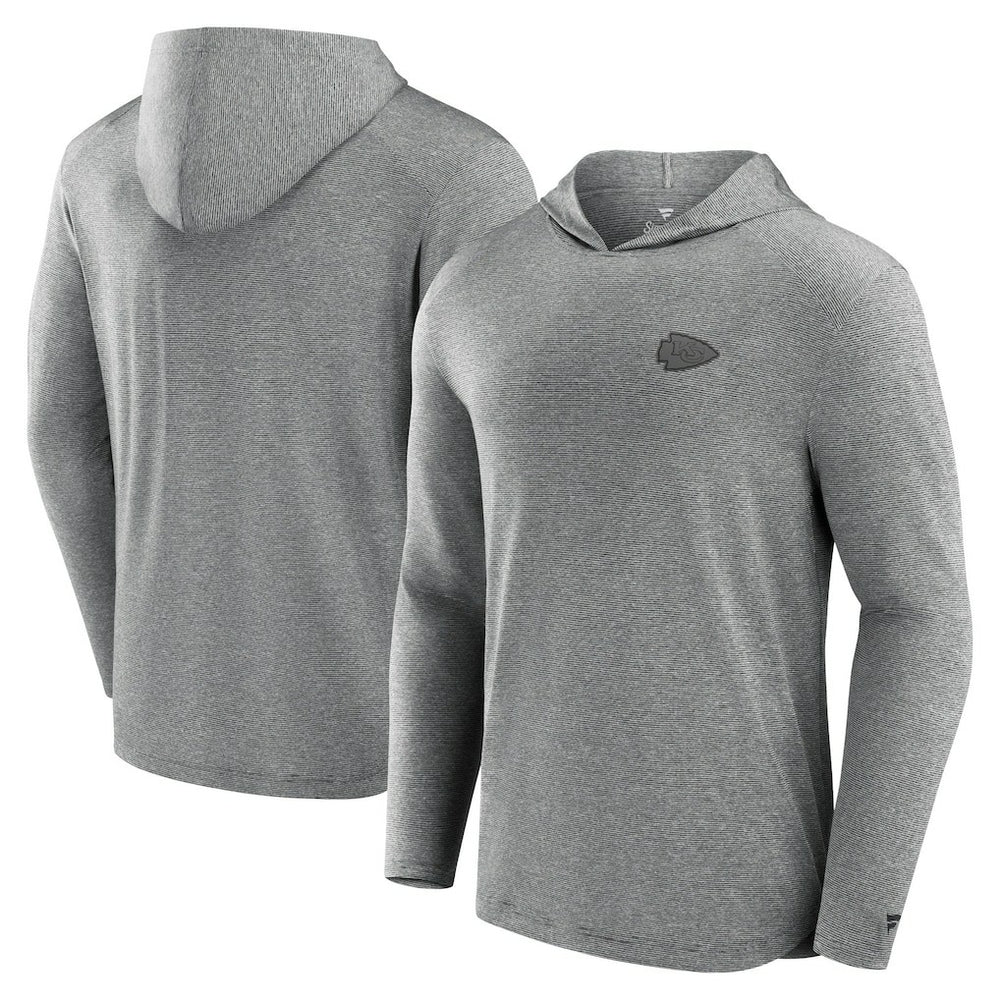 Kansas City Chiefs Front Office Tech Lightweight Hoodie T-Shirt - Black on sale