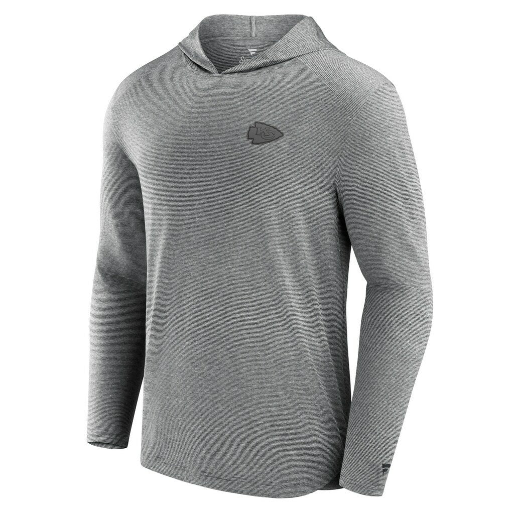 Kansas City Chiefs Front Office Tech Lightweight Hoodie T-Shirt - Black on sale