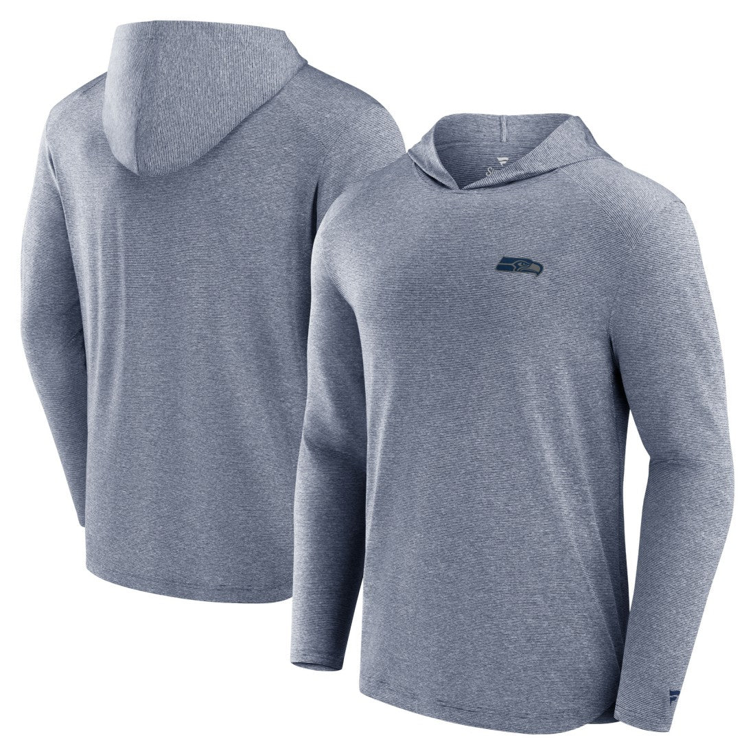 Seattle Seahawks Front Office Tech Lightweight Hoodie T-Shirt - Navy on sale