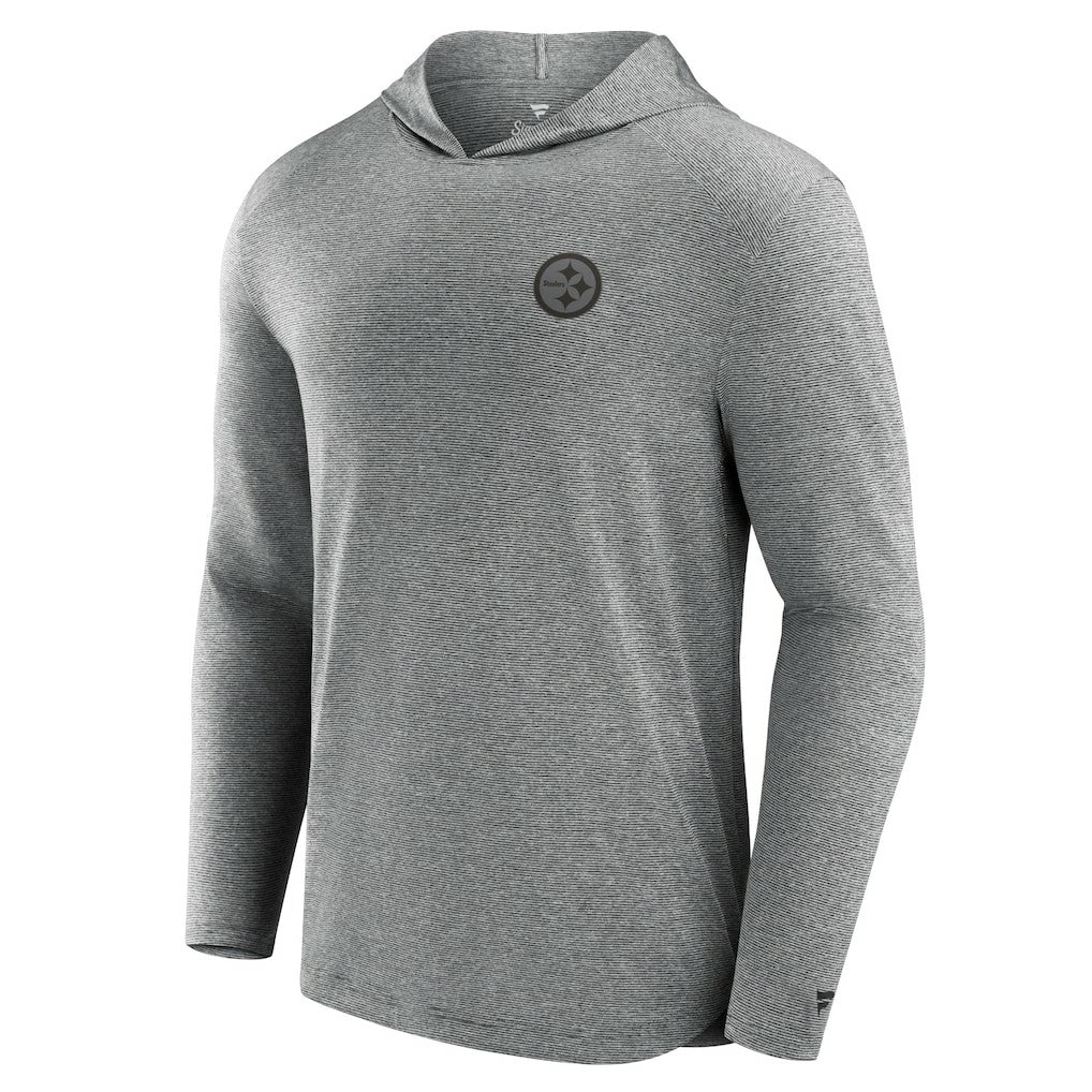 Pittsburgh Steelers Front Office Tech Lightweight Hoodie T-Shirt - Black discount