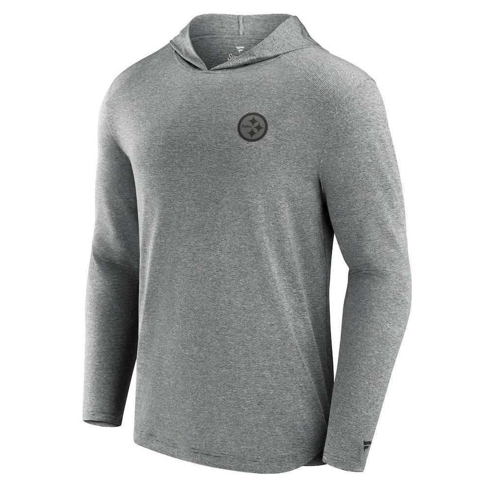 Pittsburgh Steelers Front Office Tech Lightweight Hoodie T-Shirt - Black discount
