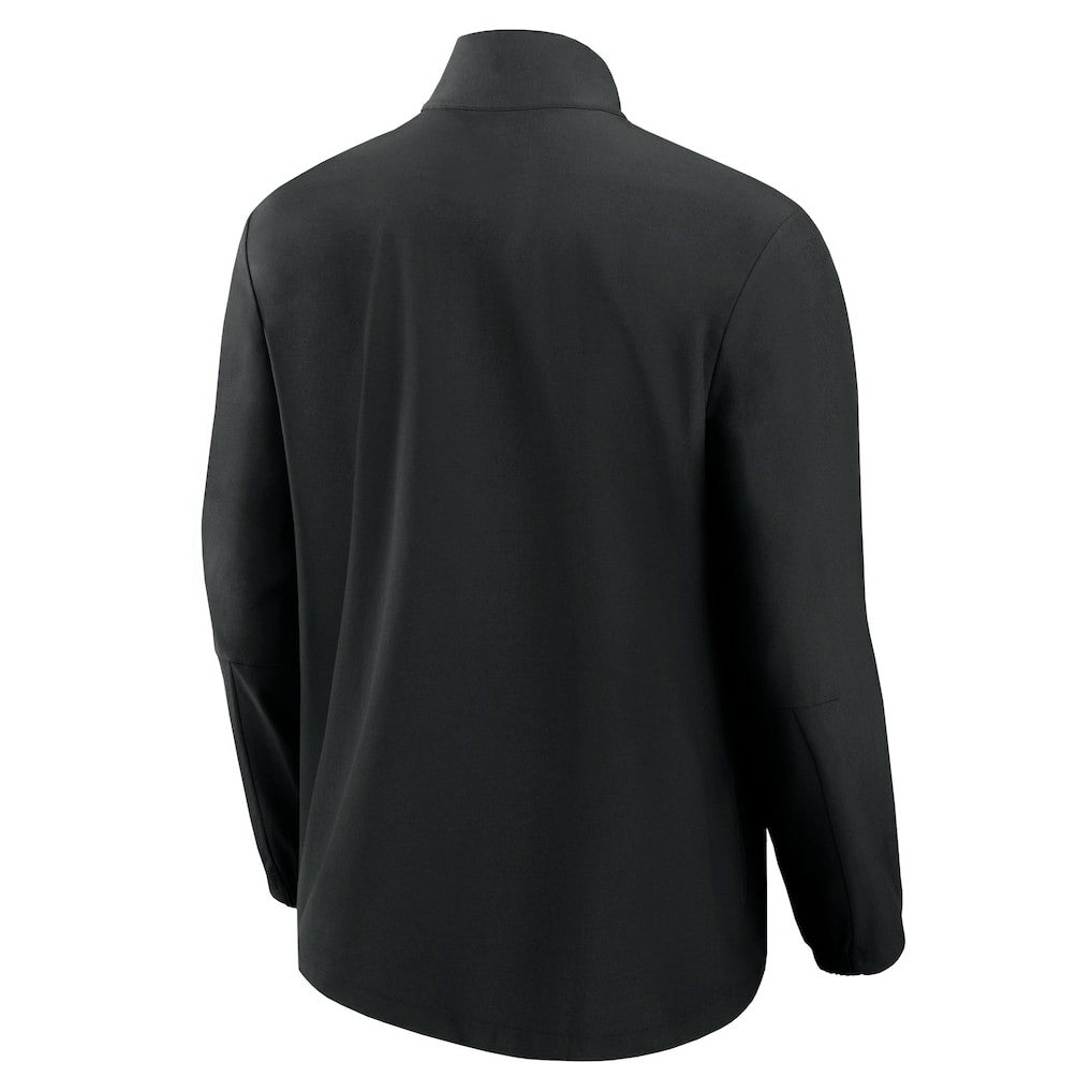 San Francisco 49ers Front Office Micro Tonal Quarter-Zip Pullover - Black on sale