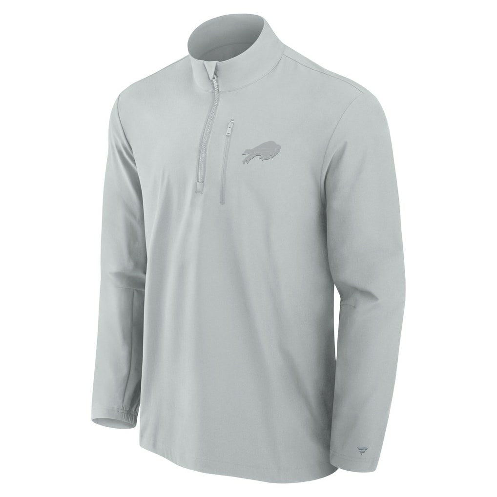 Buffalo Bills Front Office Micro Tonal Quarter-Zip Pullover - Gray online