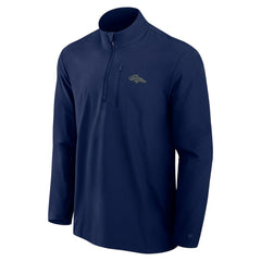 Denver Broncos Front Office Micro Tonal Quarter-Zip Pullover - Navy outlet