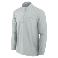 Los Angeles Chargers Front Office Micro Tonal Quarter-Zip Pullover - Gray discount