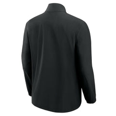 Philadelphia Eagles Front Office Micro Tonal Quarter-Zip Pullover - Black on sale