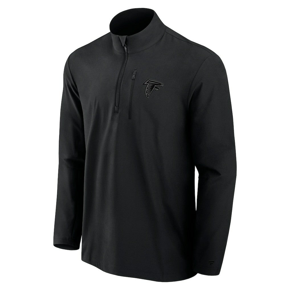 Atlanta Falcons Front Office Micro Tonal Quarter-Zip Pullover - Black online