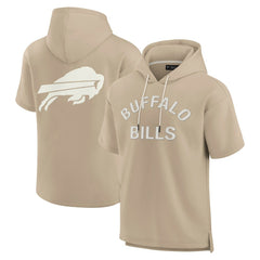 Buffalo Bills Unisex Elements Super Soft Fleece Short Sleeve Pullover Hoodie - Khaki online