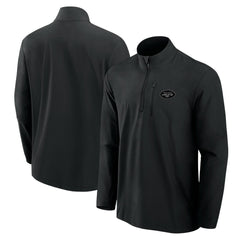New York Jets Front Office Micro Tonal Quarter-Zip Pullover - Black sale