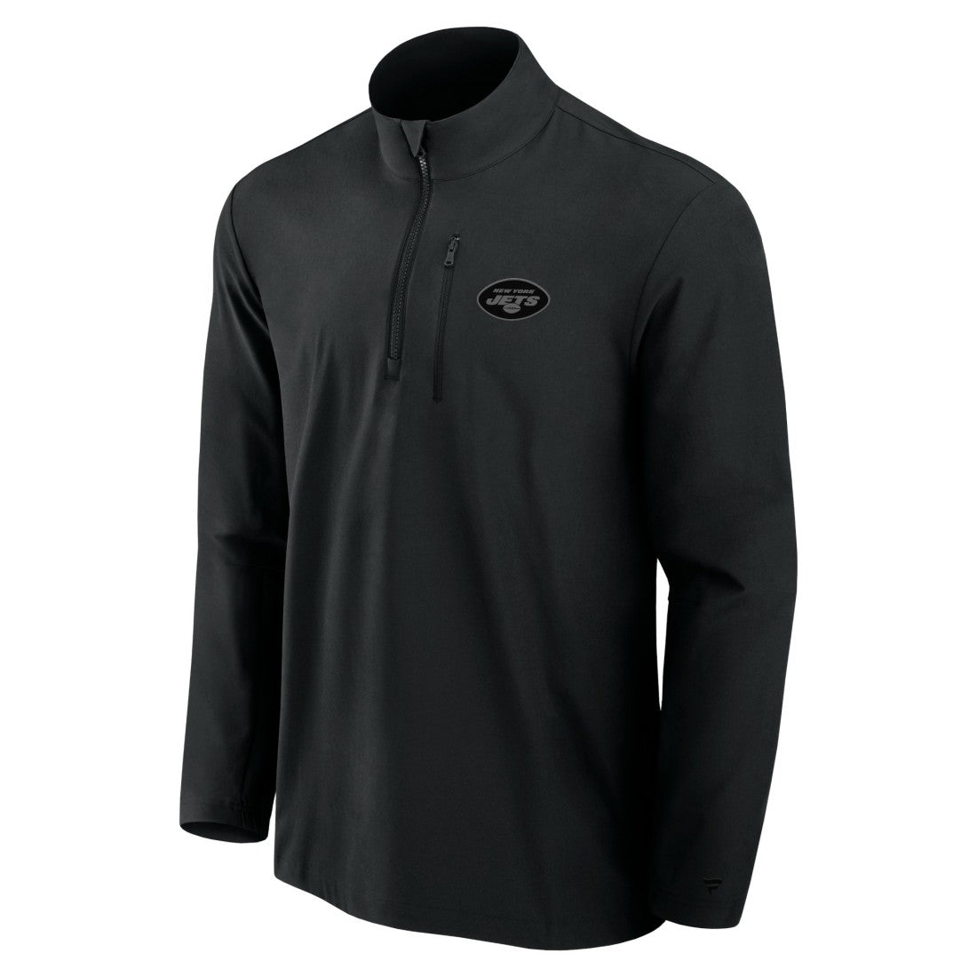 New York Jets Front Office Micro Tonal Quarter-Zip Pullover - Black sale