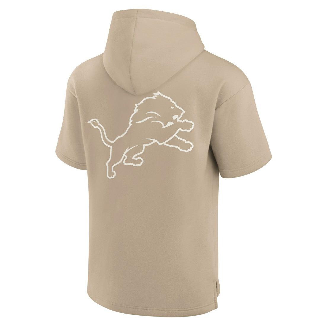 Detroit Lions Unisex Elements Super Soft Fleece Short Sleeve Pullover Hoodie - Khaki on sale