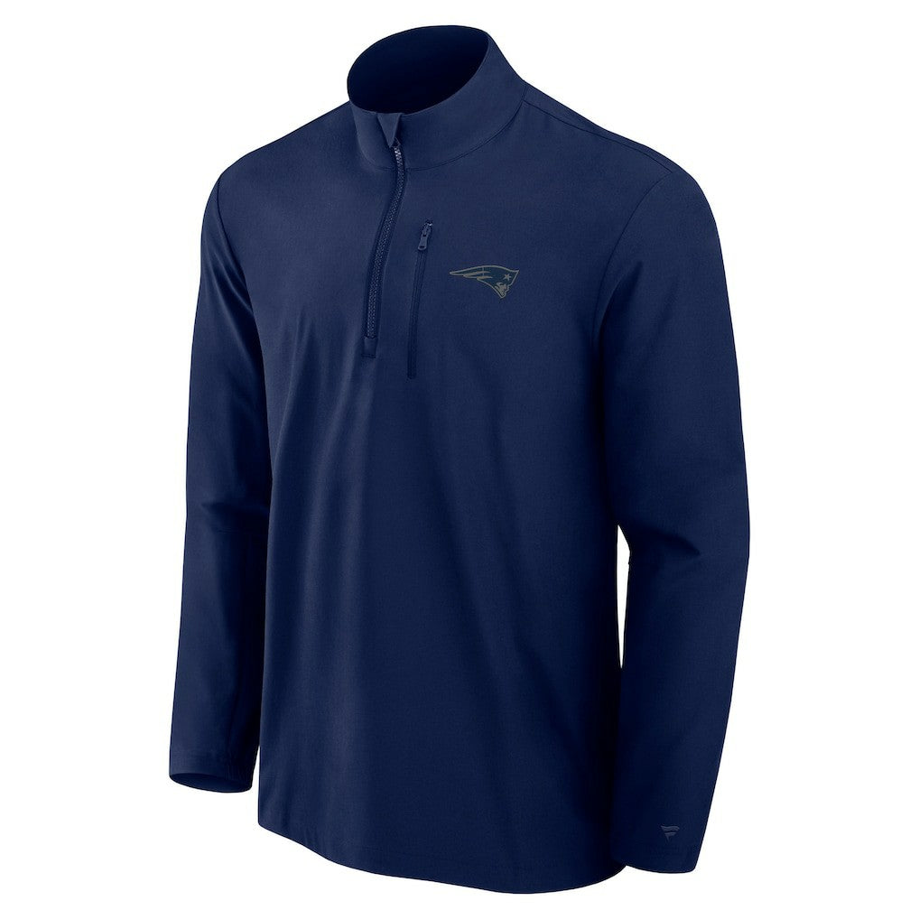 New England Patriots Front Office Micro Tonal Quarter-Zip Pullover - Navy outlet