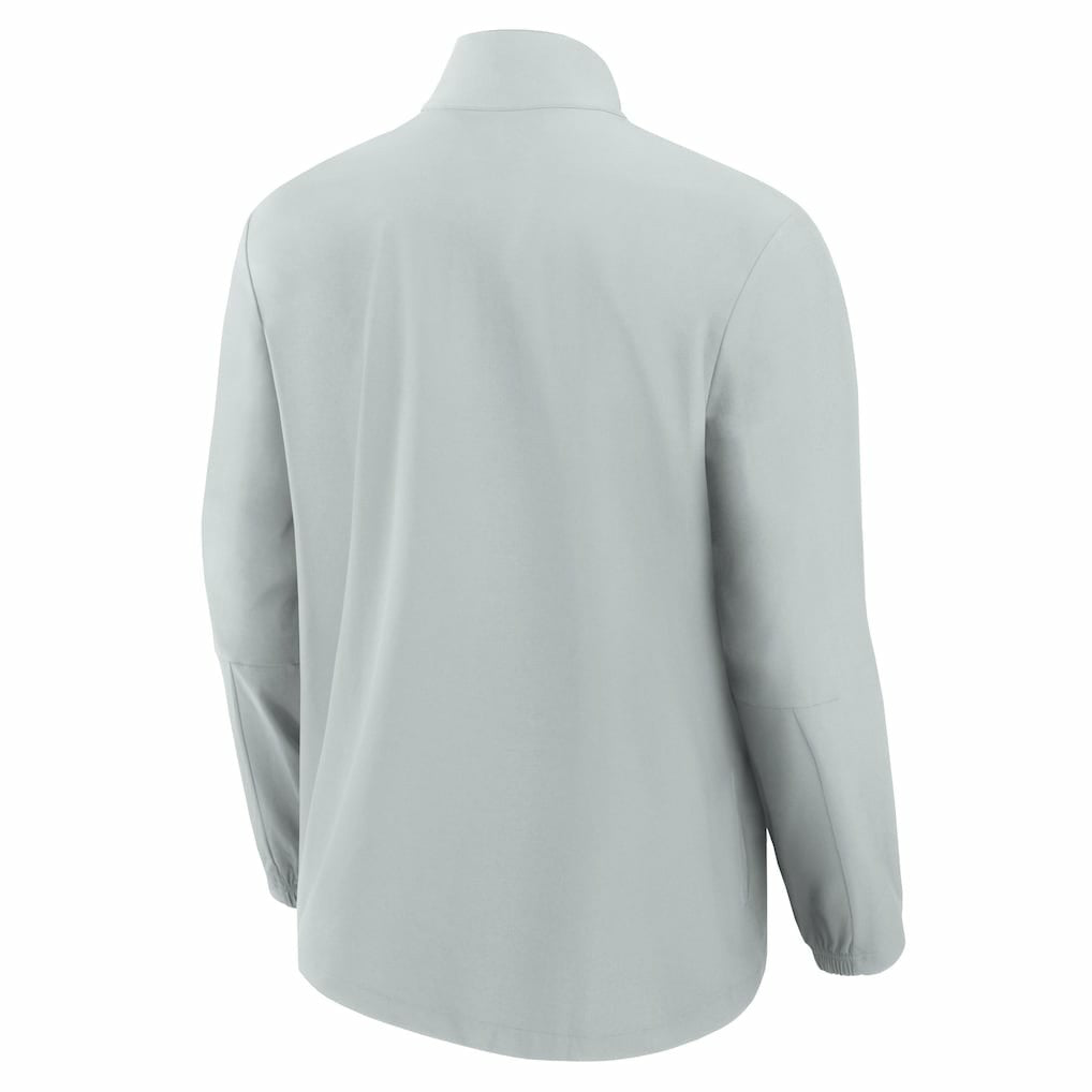 Los Angeles Rams Front Office Micro Tonal Quarter-Zip Pullover - Gray outlet