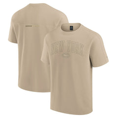 New York Jets Unisex Elements Heavyweight Tri-Blend T-Shirt - Khaki outlet