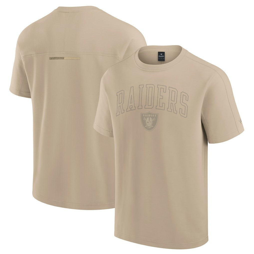 Las Vegas Raiders Unisex Elements Heavyweight Tri-Blend T-Shirt - Khaki online