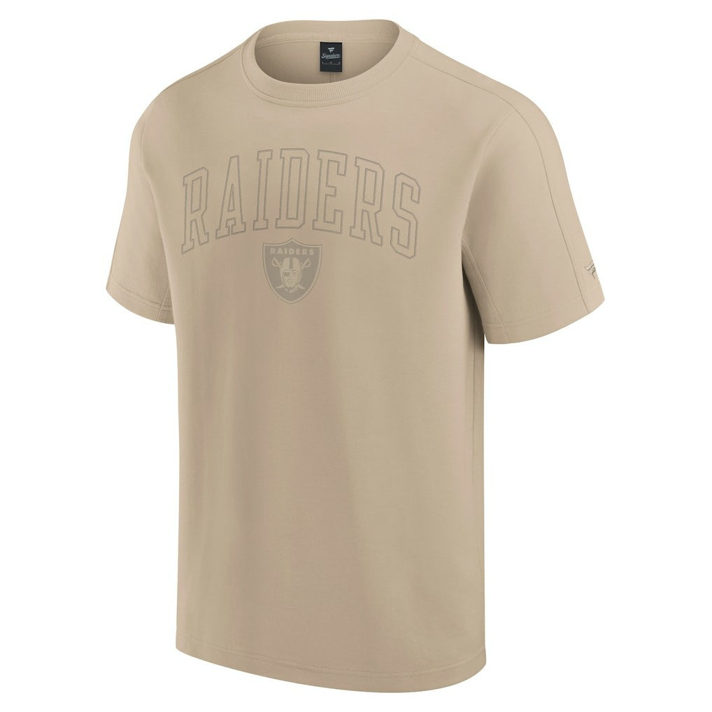 Las Vegas Raiders Unisex Elements Heavyweight Tri-Blend T-Shirt - Khaki online
