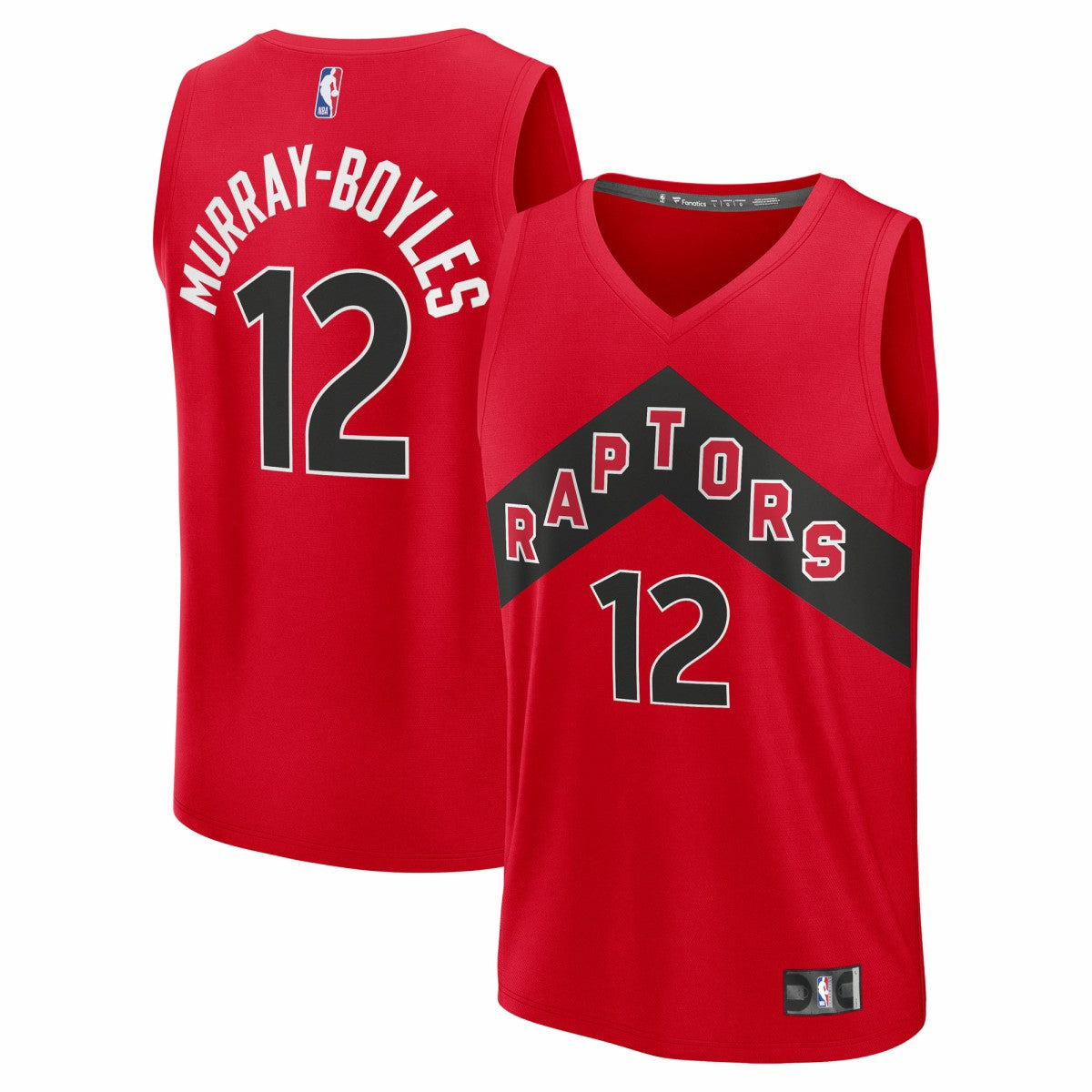 Collin Murray-Boyles Toronto Raptors 2025 NBA Draft First Round Pick Fast Break Replica Jersey - Icon Edition - Red discount