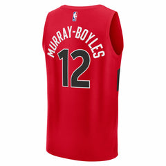 Collin Murray-Boyles Toronto Raptors 2025 NBA Draft First Round Pick Fast Break Replica Jersey - Icon Edition - Red discount