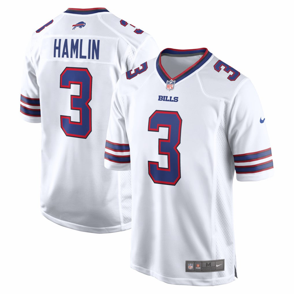 Damar Hamlin Buffalo Bills Game Jersey - White cheap
