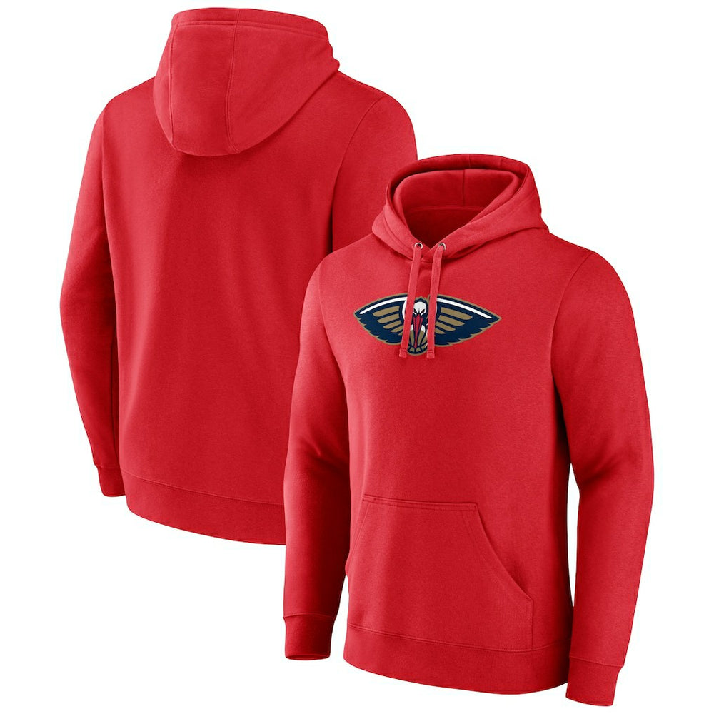 New Orleans Pelicans Primary Logo Pullover Hoodie - Red discount