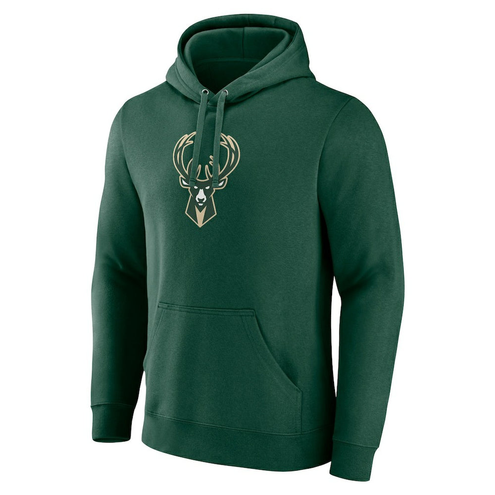 Milwaukee Bucks Primary Logo Pullover Hoodie - Hunter Green shop