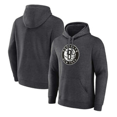 Brooklyn Nets Primary Logo Pullover Hoodie - Heather Charcoal sale