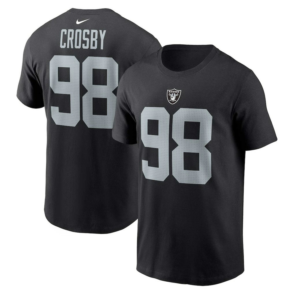 Maxx Crosby Las Vegas Raiders Player Name & Number T-Shirt - Black sale