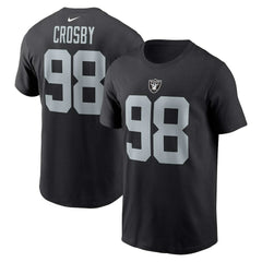 Maxx Crosby Las Vegas Raiders Player Name & Number T-Shirt - Black sale