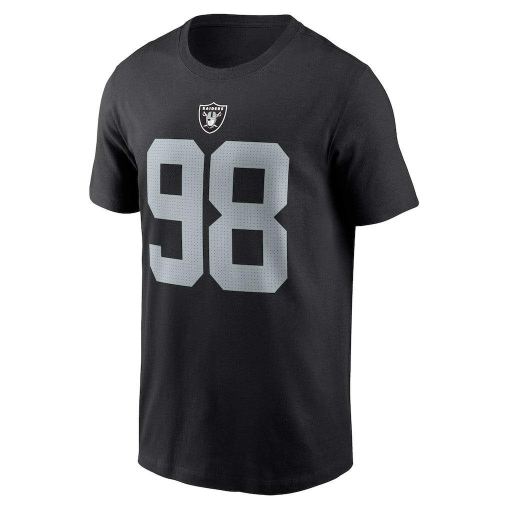 Maxx Crosby Las Vegas Raiders Player Name & Number T-Shirt - Black sale